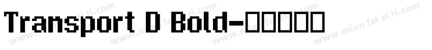 Transport D Bold字体转换